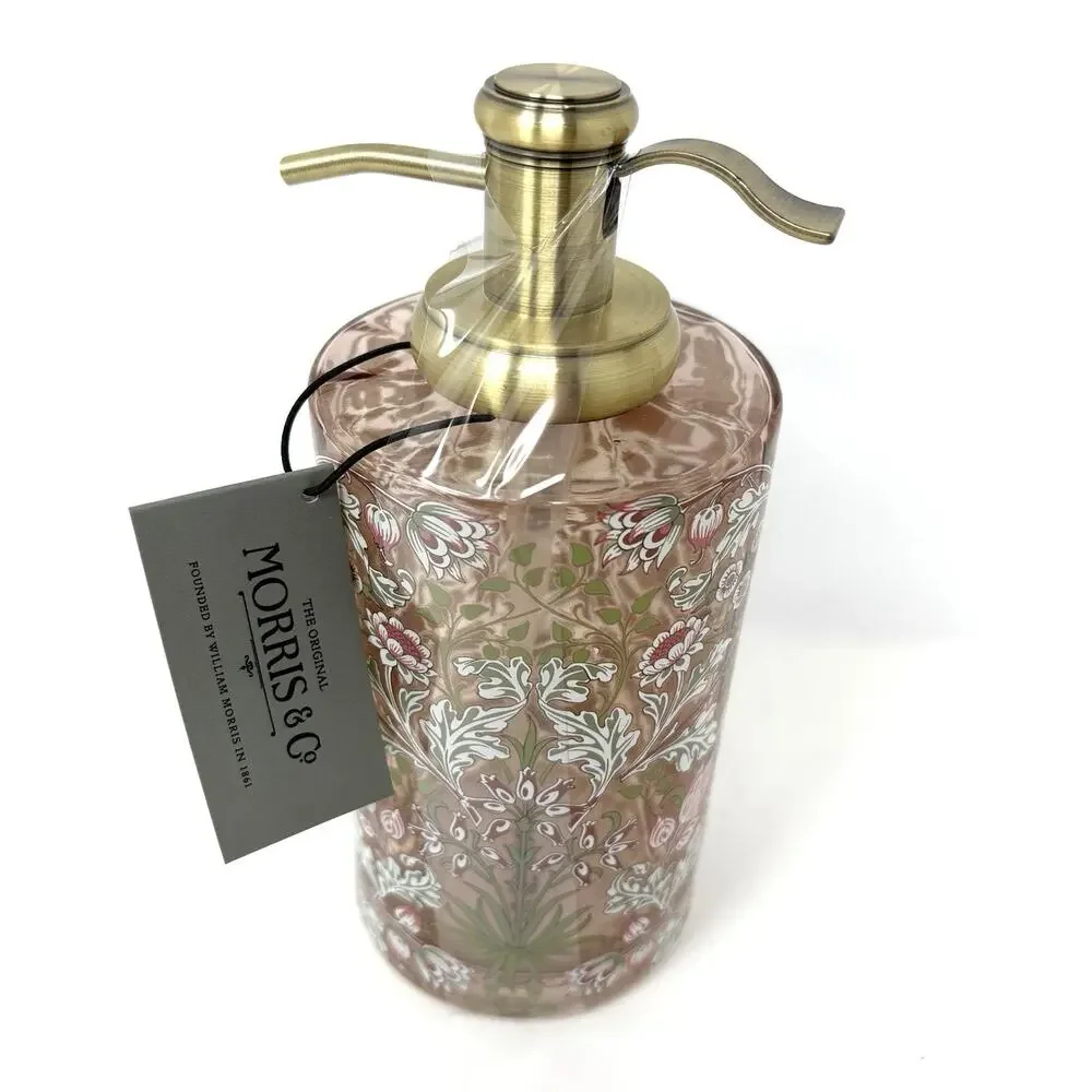 William Morris & Co Bathroom Soap Dispenser Pump Pink Floral Vanity Accessory